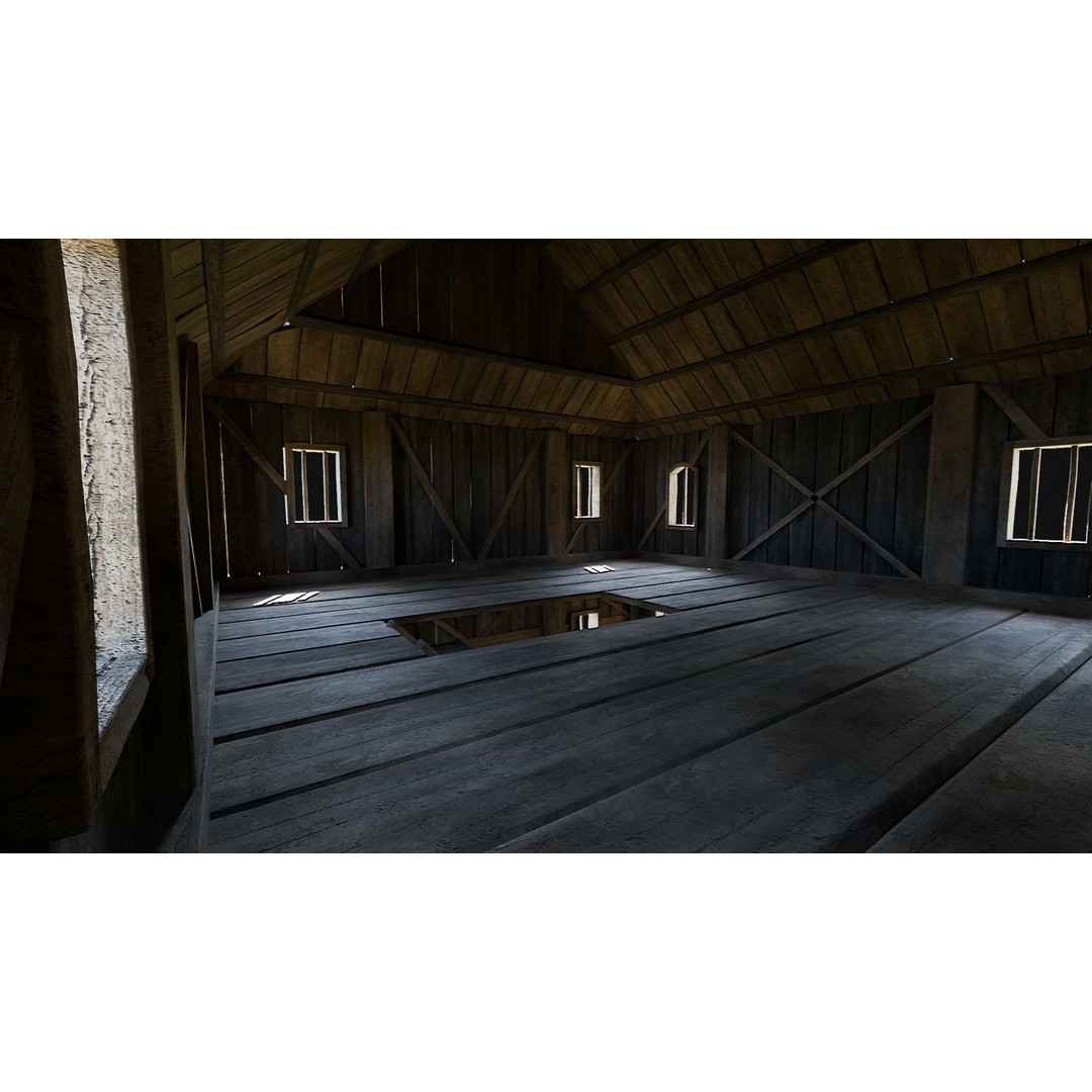Viking Fortress Watchtower 3D Model – Low Poly Game Asset, FBX, OBJ - View 73