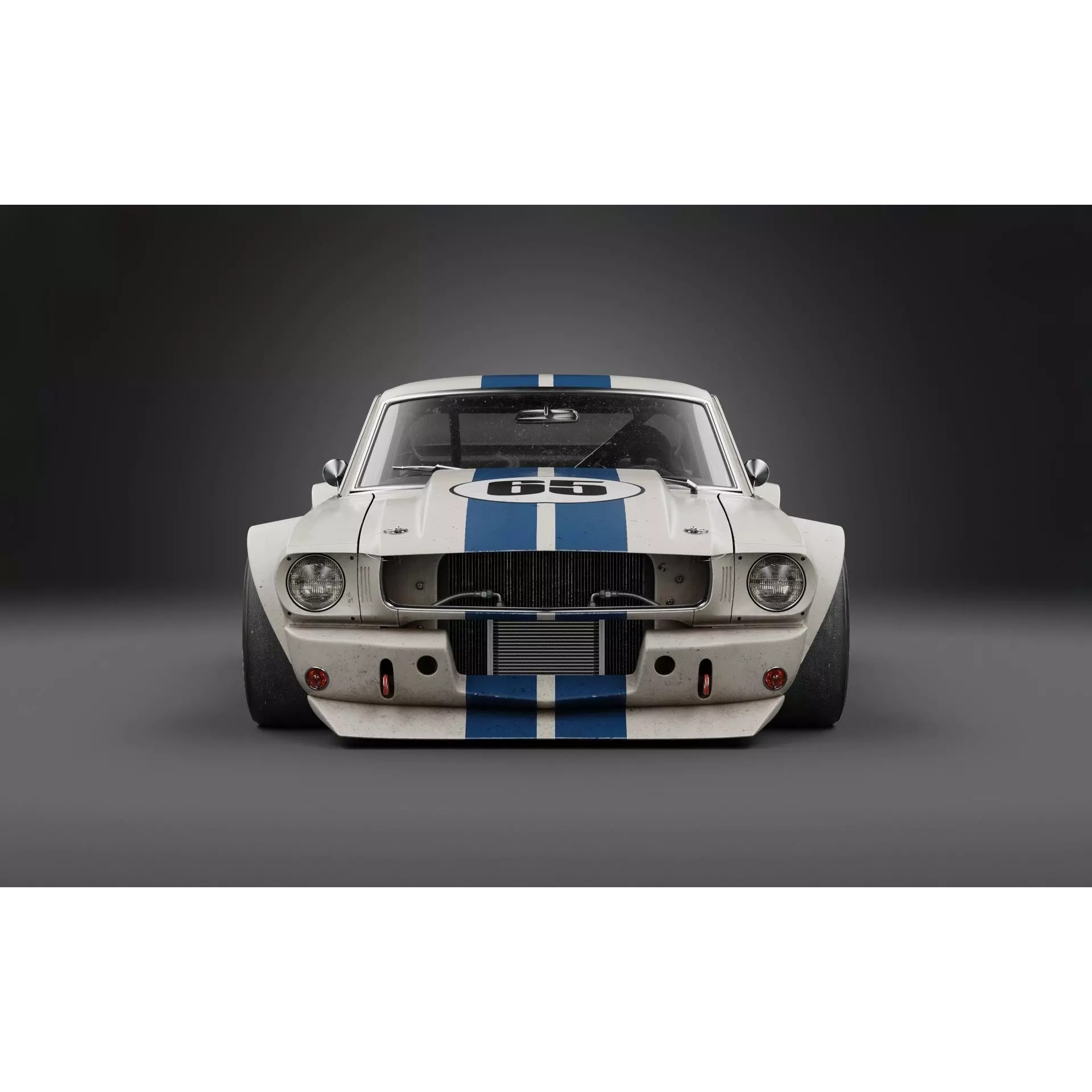 1965 Mustang RK1 - High-Poly Game-Ready 3D Model - View 7
