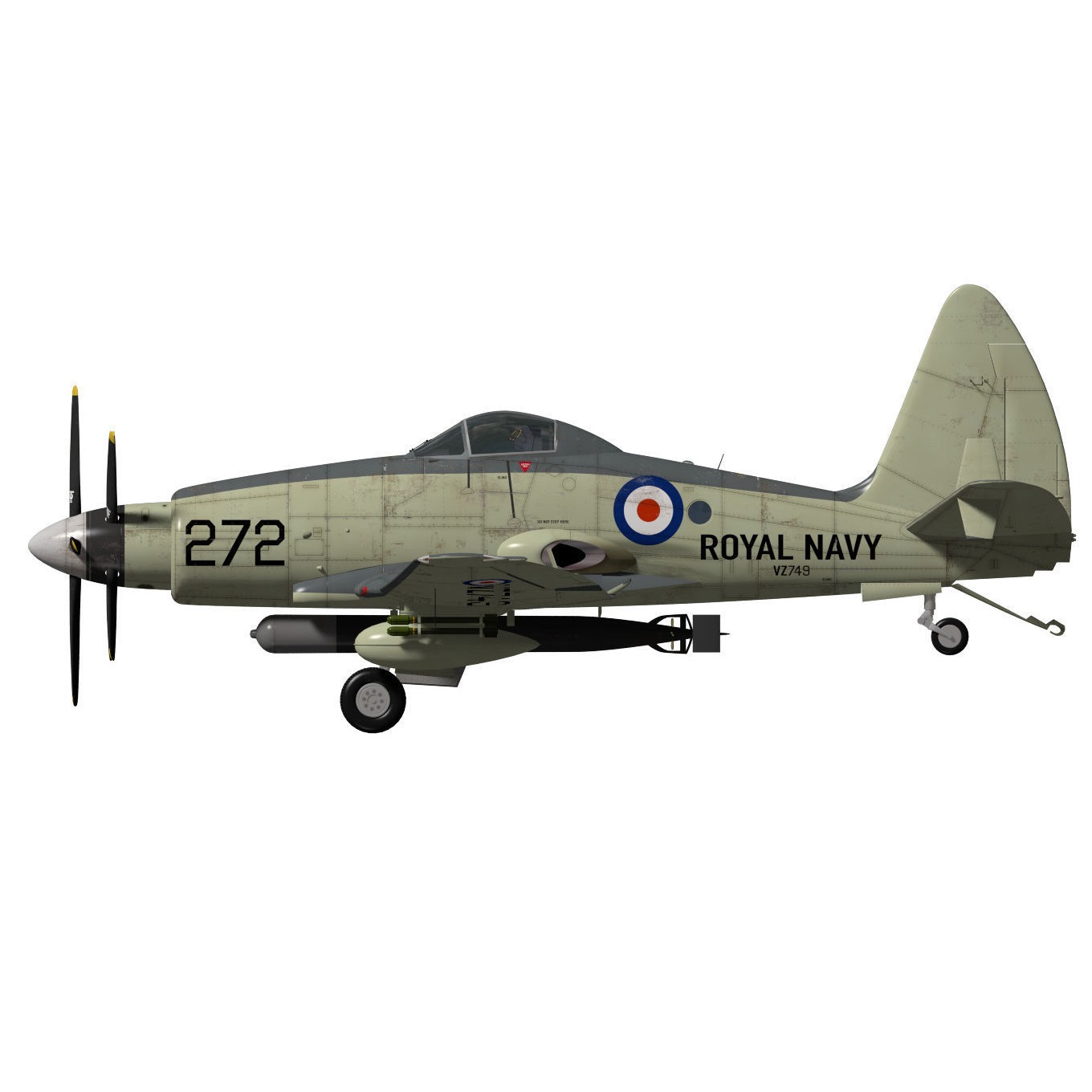 Westland Wyvern Mk4 - 3D Model - View 11