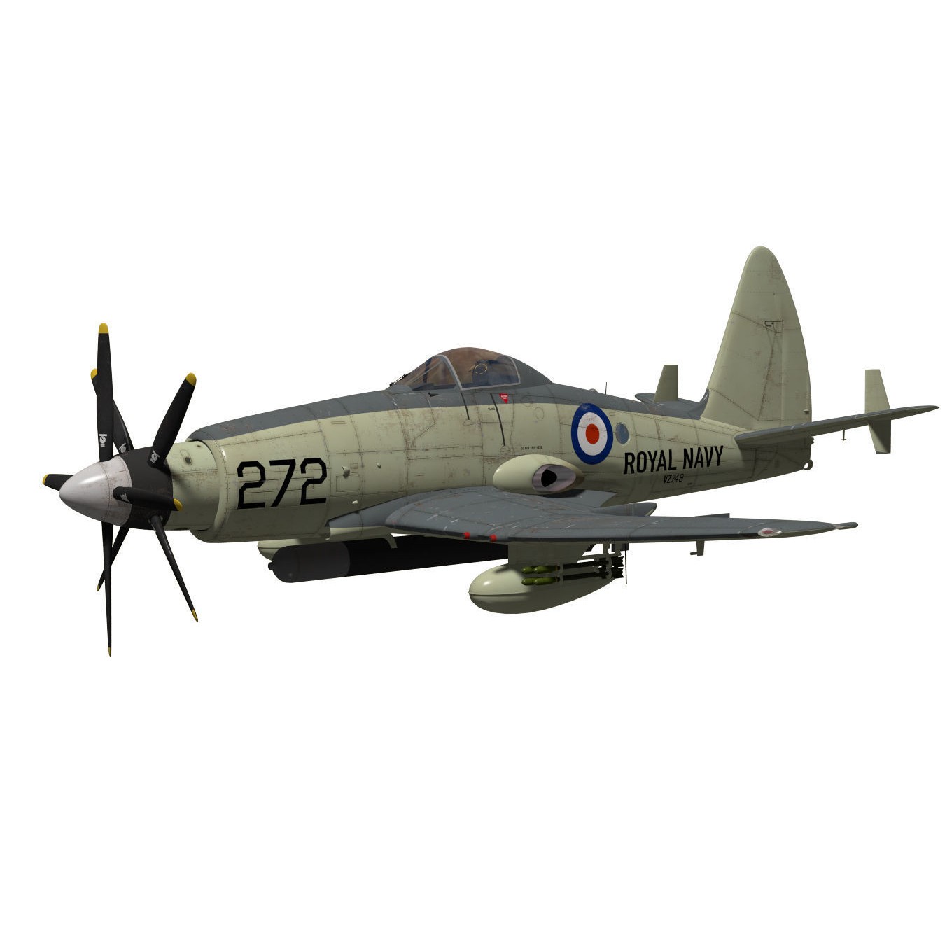 Westland Wyvern Mk4 - 3D Model - View 4