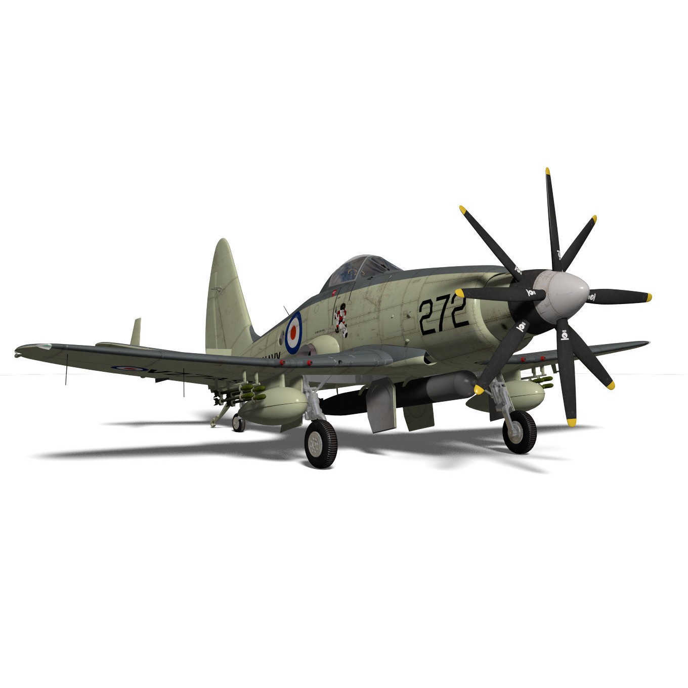 Westland Wyvern Mk4 - 3D Model - View 8
