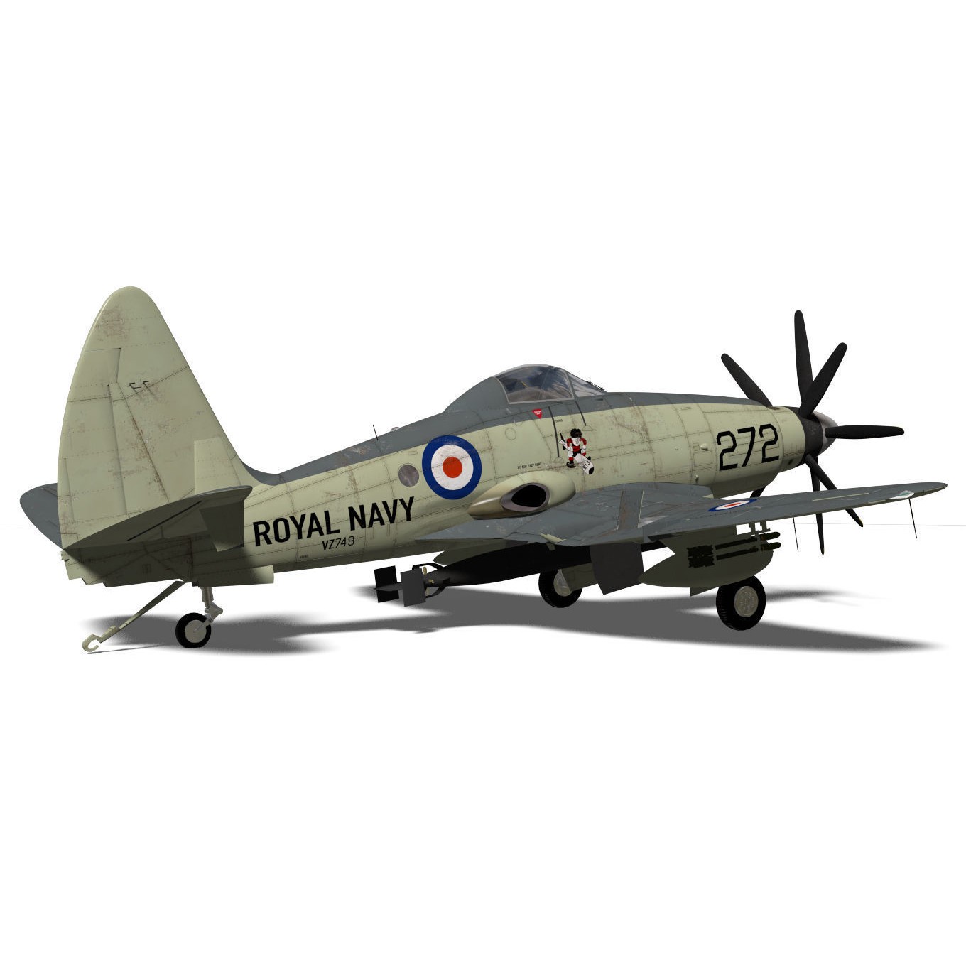Westland Wyvern Mk4 - 3D Model - View 9