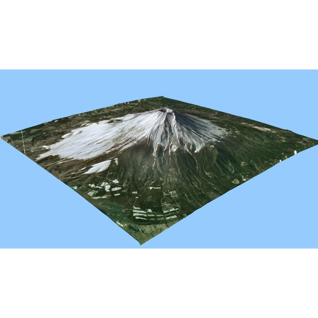 Volcano Mountains Pack 3D Model – High-Resolution Landscapes, FBX, OBJ - View 10