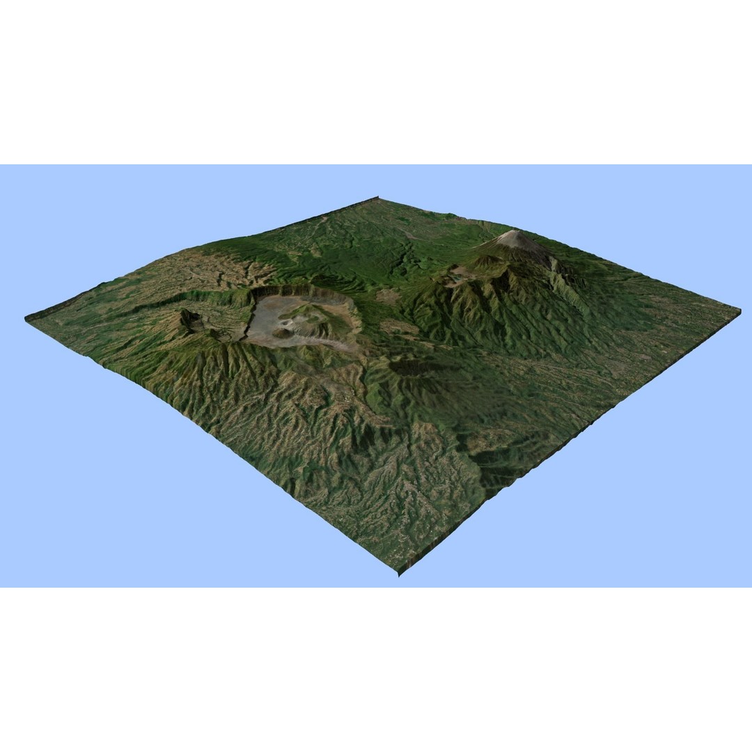 Volcano Mountains Pack 3D Model – High-Resolution Landscapes, FBX, OBJ - View 16