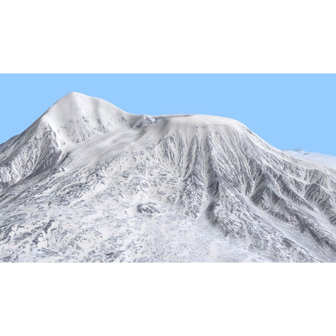 Volcano Mountains Pack 3D Model – High-Resolution Landscapes, FBX, OBJ - View 18