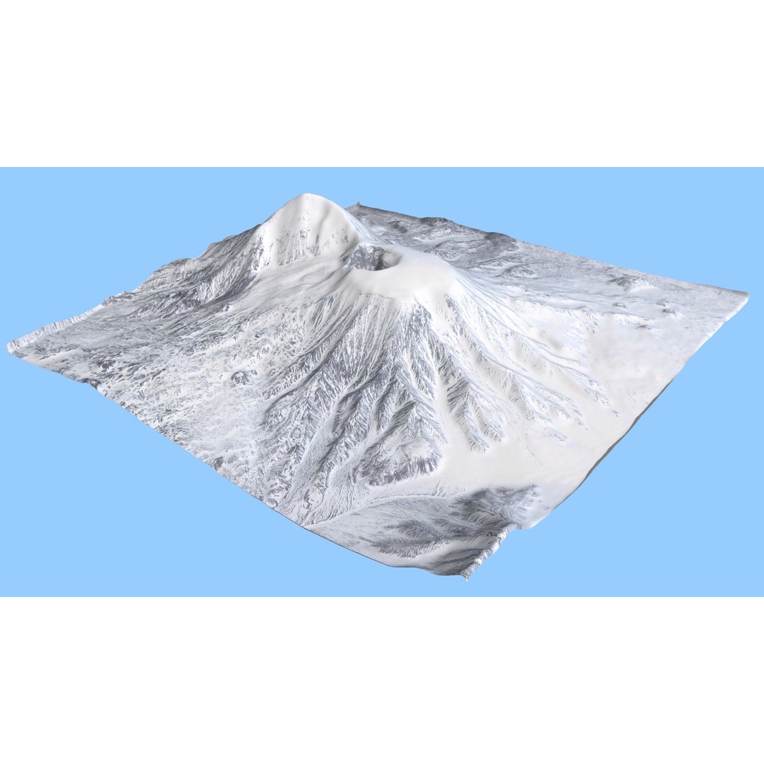 Volcano Mountains Pack 3D Model – High-Resolution Landscapes, FBX, OBJ - View 19