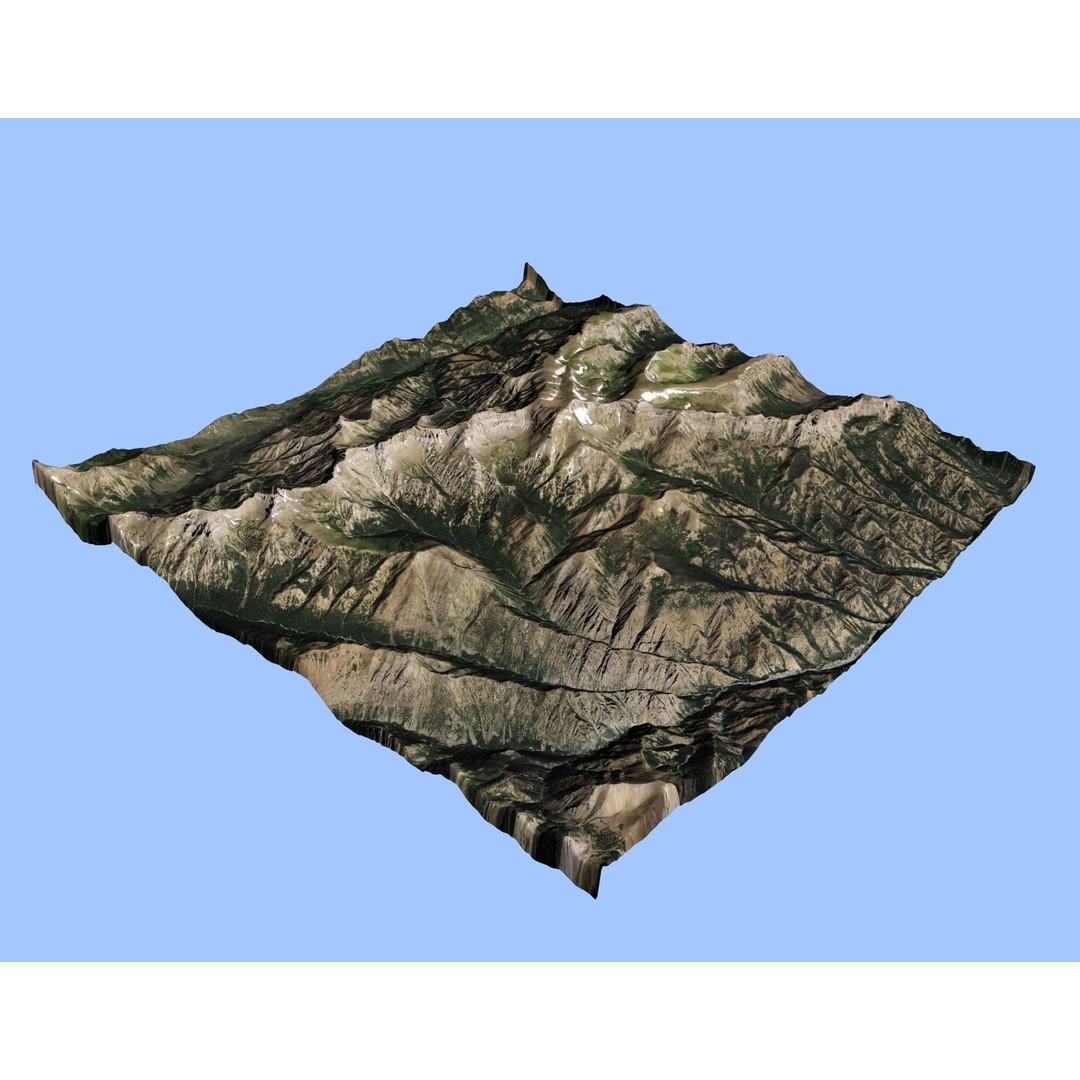 Volcano Mountains Pack 3D Model – High-Resolution Landscapes, FBX, OBJ - View 25