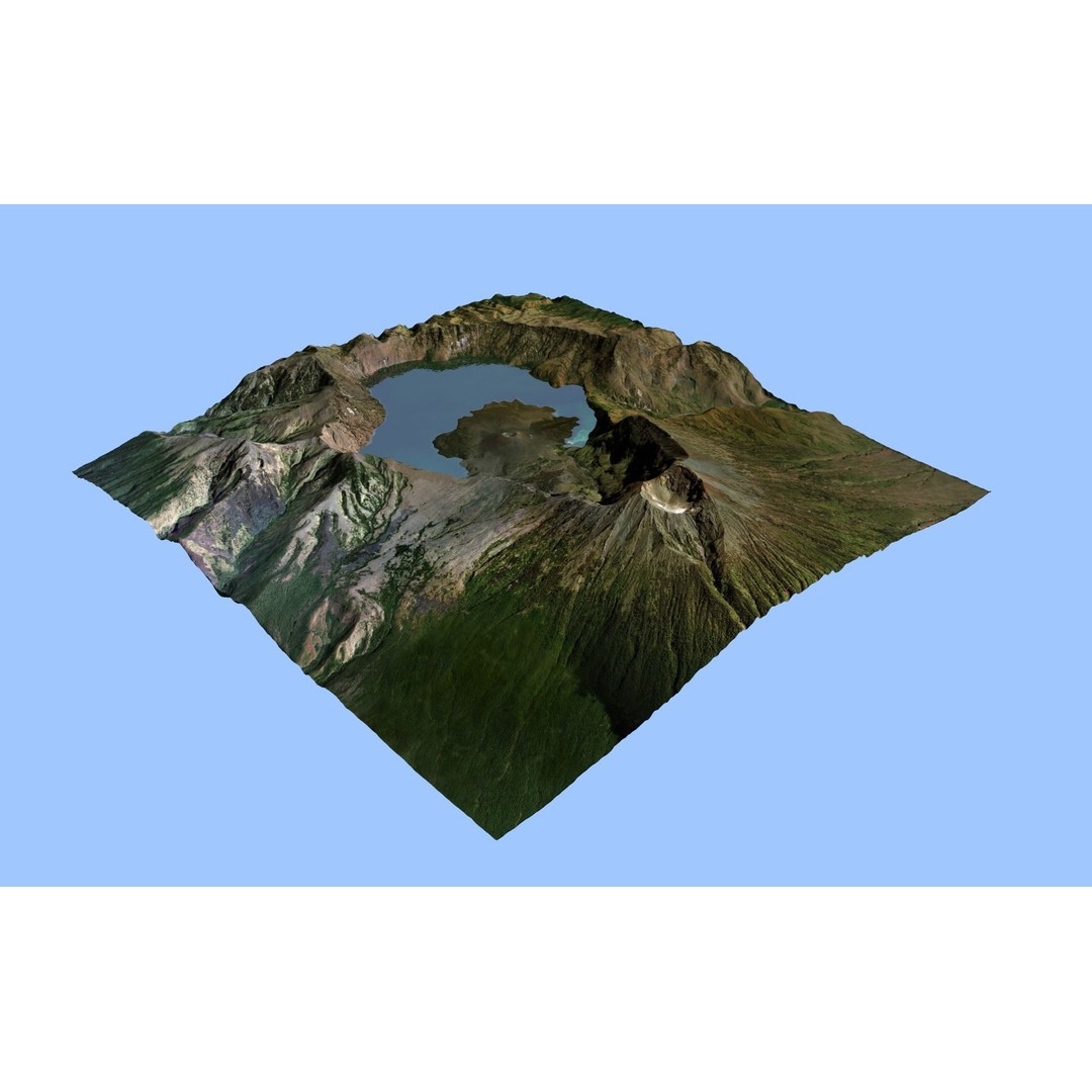 Volcano Mountains Pack 3D Model – High-Resolution Landscapes, FBX, OBJ - View 28
