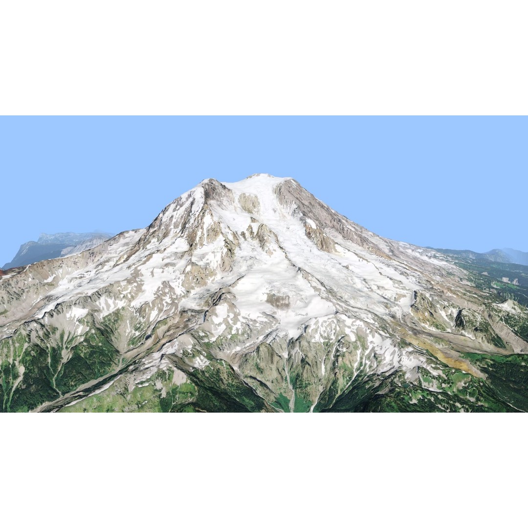 Volcano Mountains Pack 3D Model – High-Resolution Landscapes, FBX, OBJ - View 30