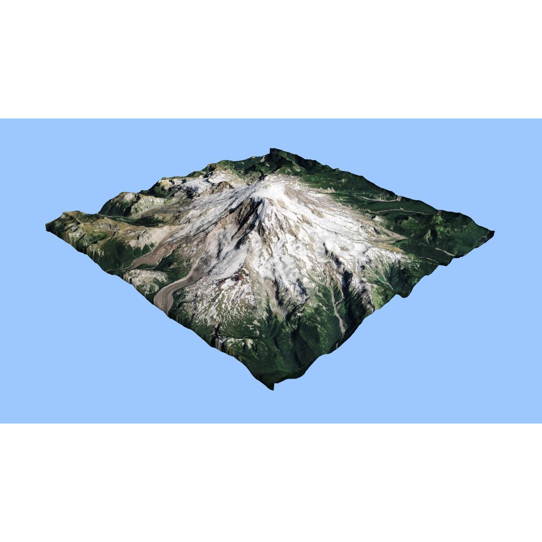 Volcano Mountains Pack 3D Model – High-Resolution Landscapes, FBX, OBJ - View 31