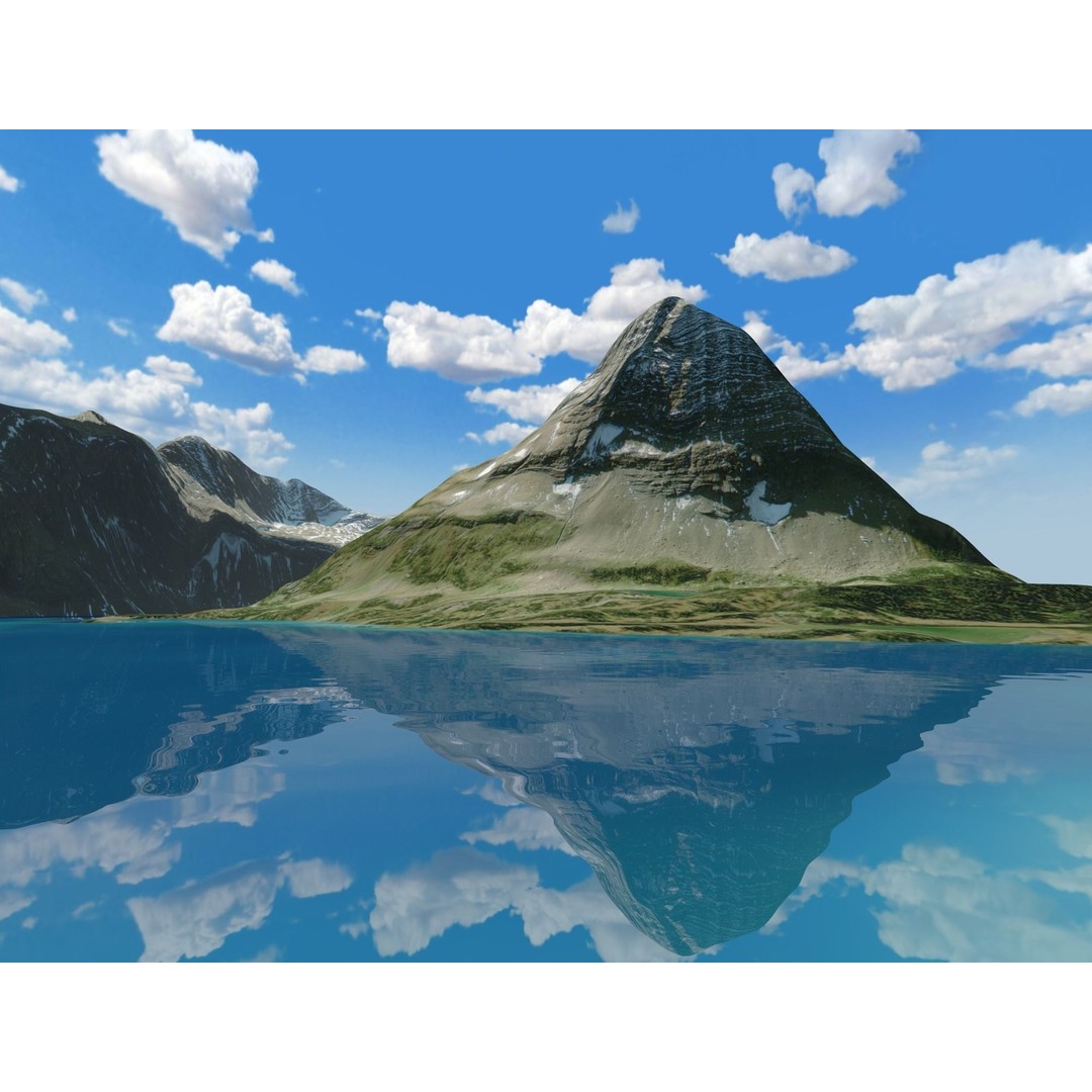 Volcano Mountains Pack 3D Model – High-Resolution Landscapes, FBX, OBJ - View 39