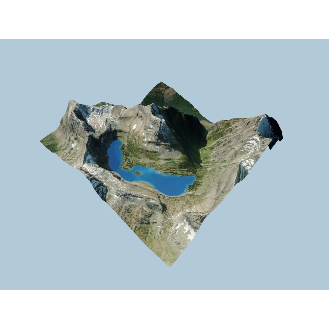 Volcano Mountains Pack 3D Model – High-Resolution Landscapes, FBX, OBJ - View 40