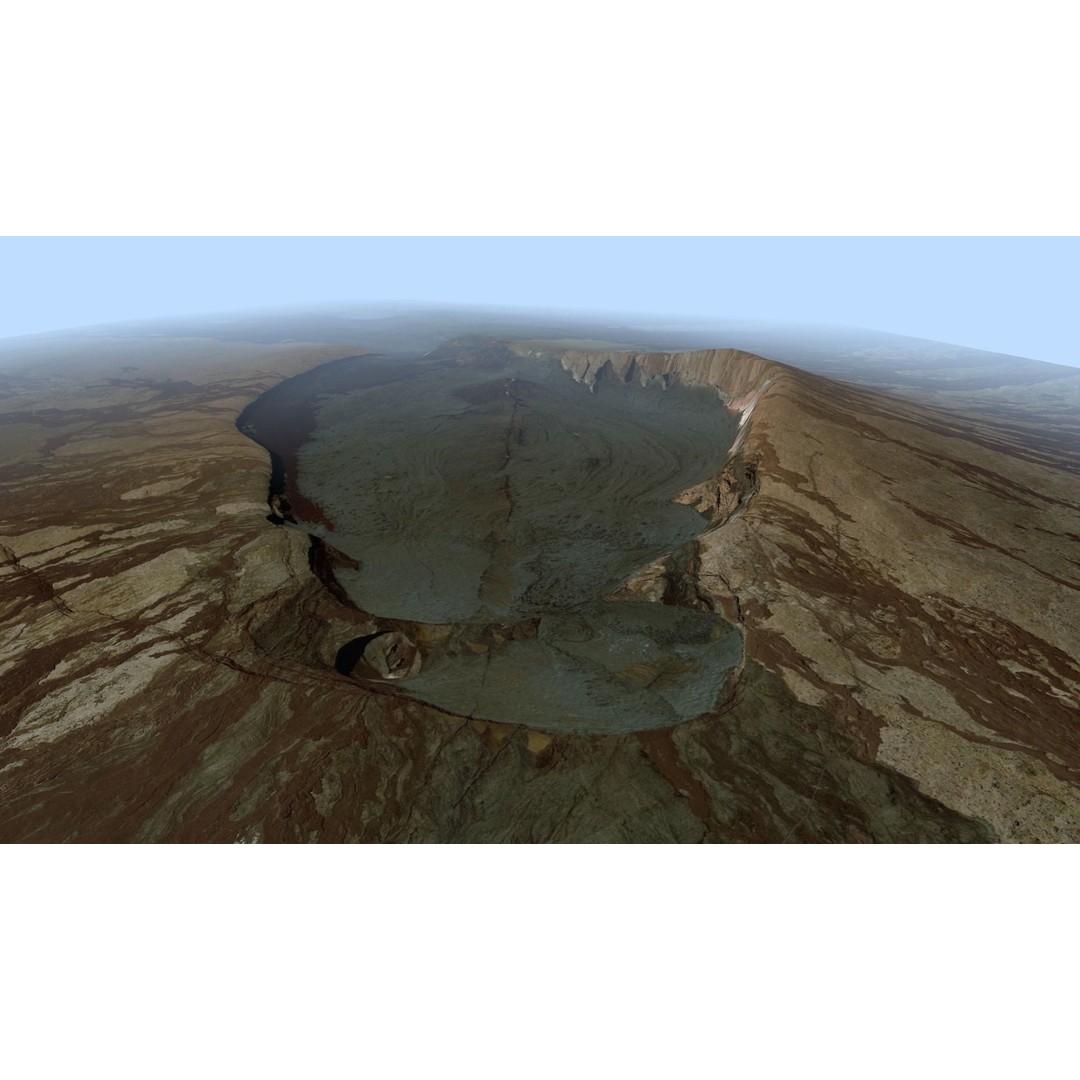 Volcano Mountains Pack 3D Model – High-Resolution Landscapes, FBX, OBJ - View 42