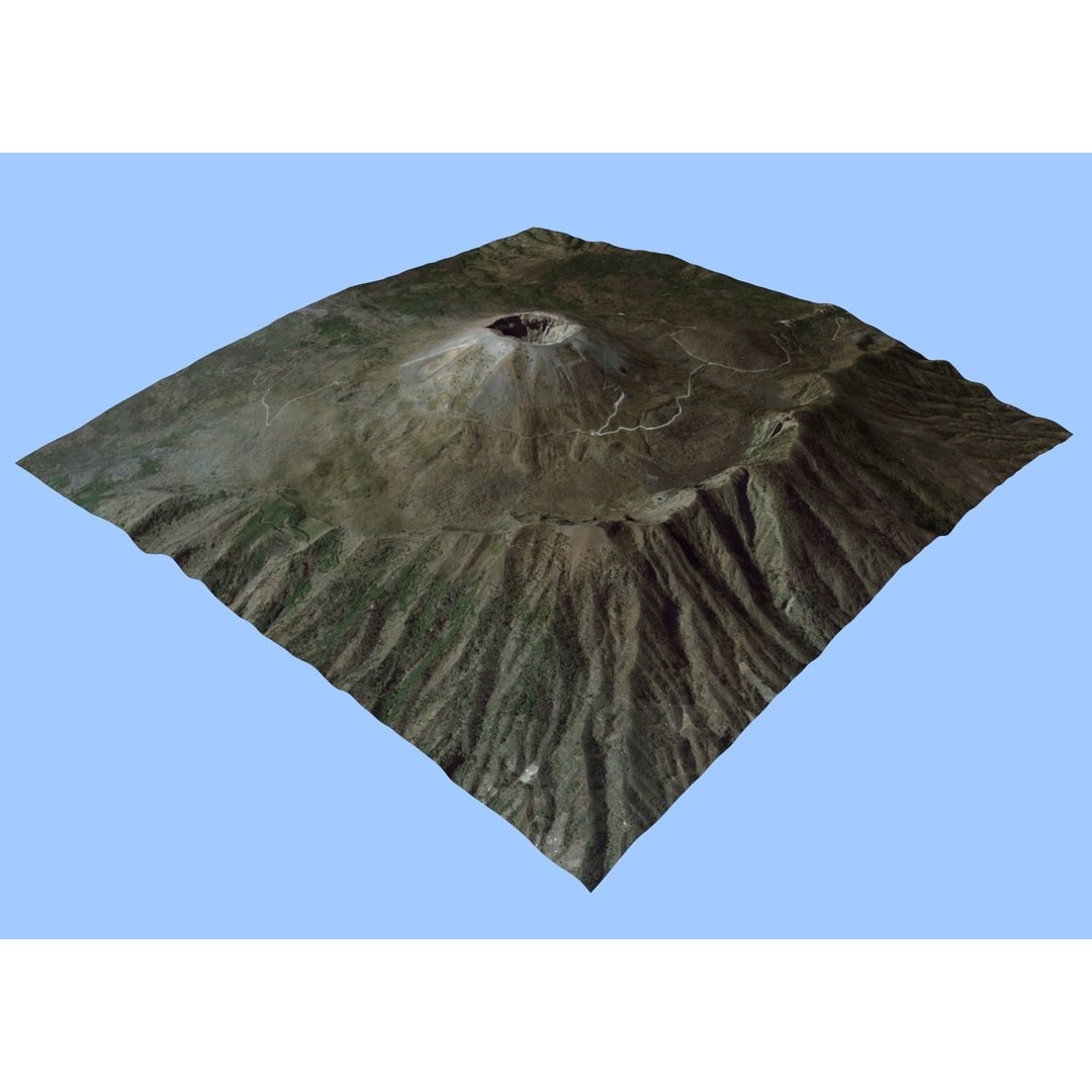 Volcano Mountains Pack 3D Model – High-Resolution Landscapes, FBX, OBJ - View 46