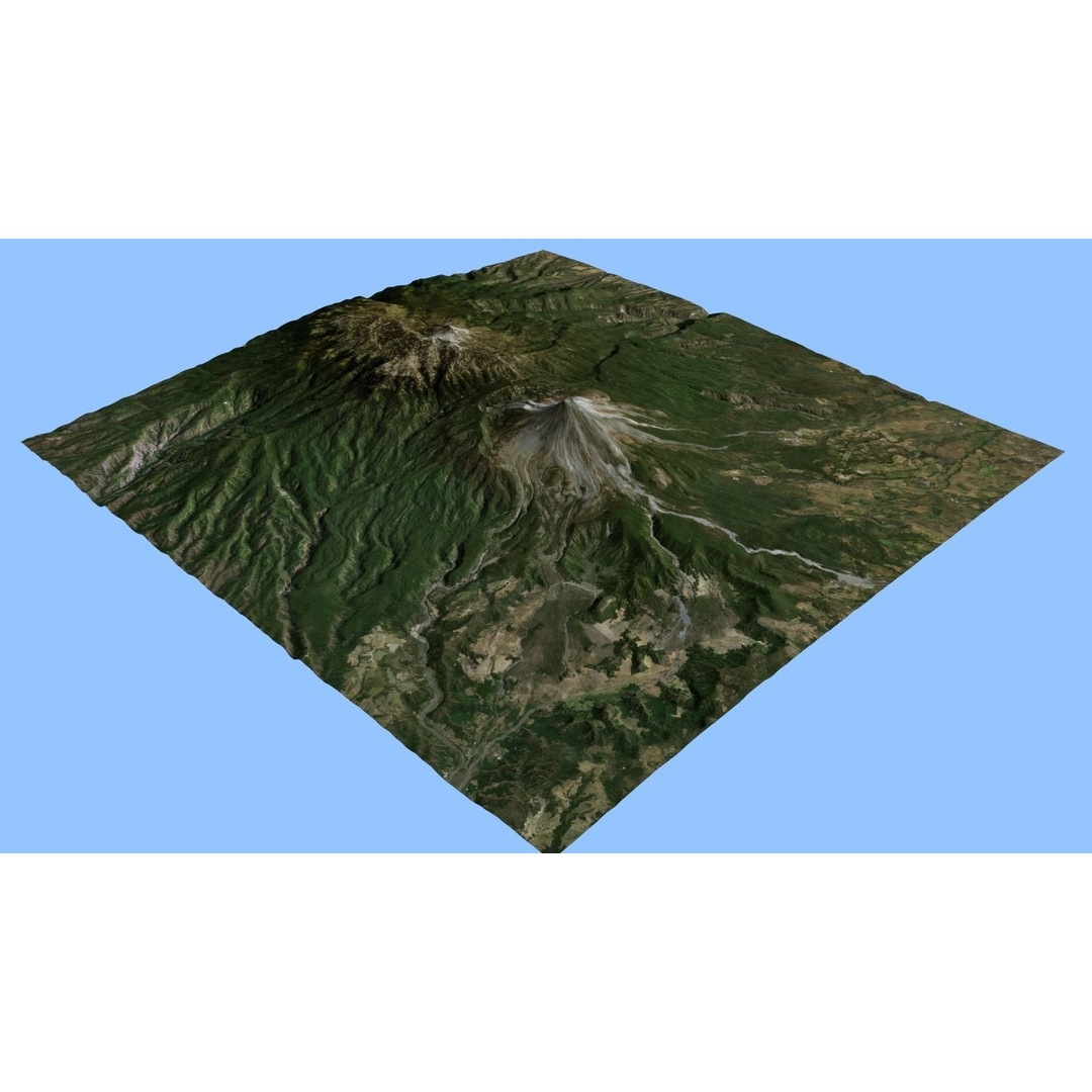 Volcano Mountains Pack 3D Model – High-Resolution Landscapes, FBX, OBJ - View 49