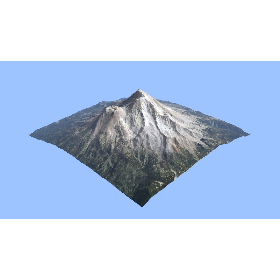 Volcano Mountains Pack 3D Model – High-Resolution Landscapes, FBX, OBJ - View 52