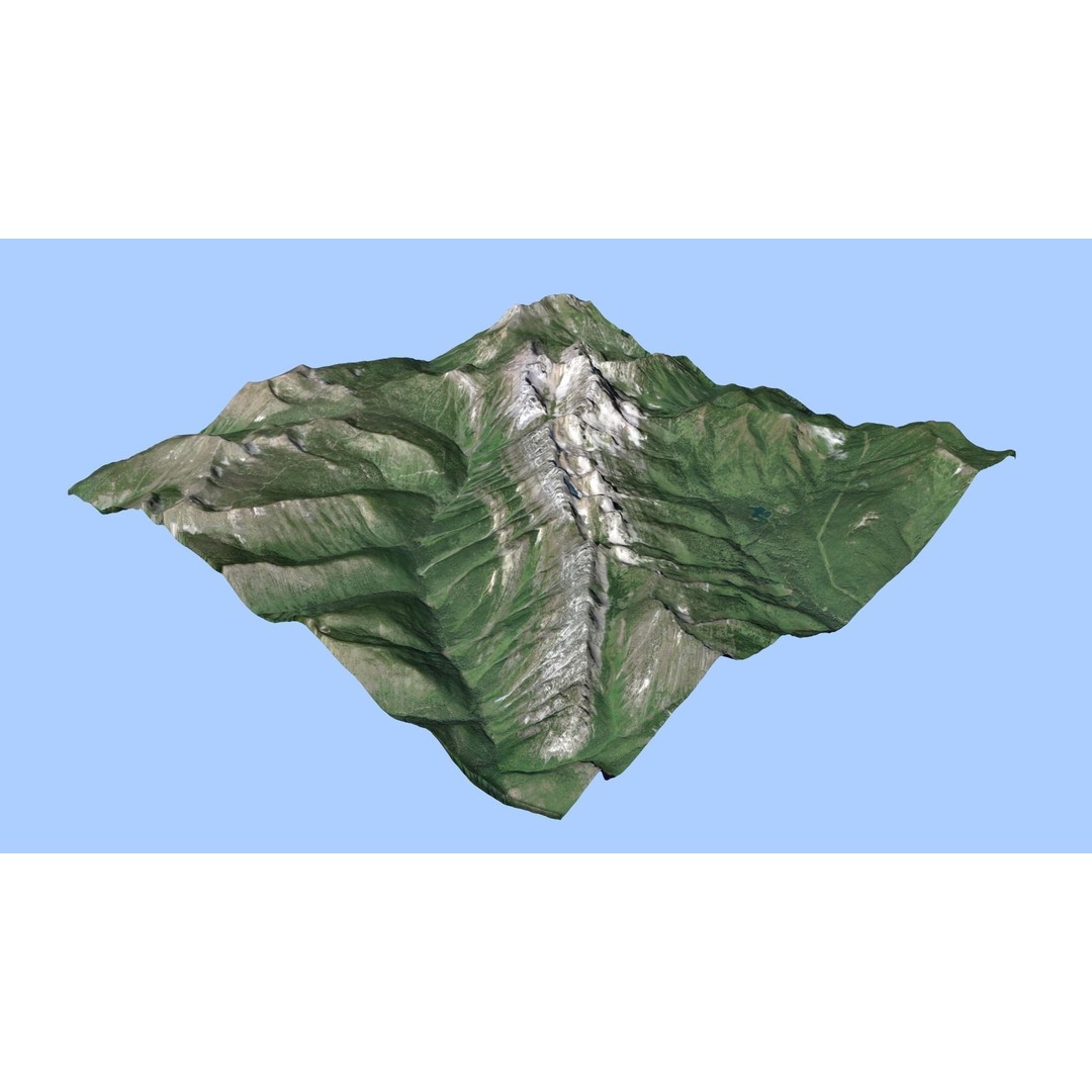 Volcano Mountains Pack 3D Model – High-Resolution Landscapes, FBX, OBJ - View 59