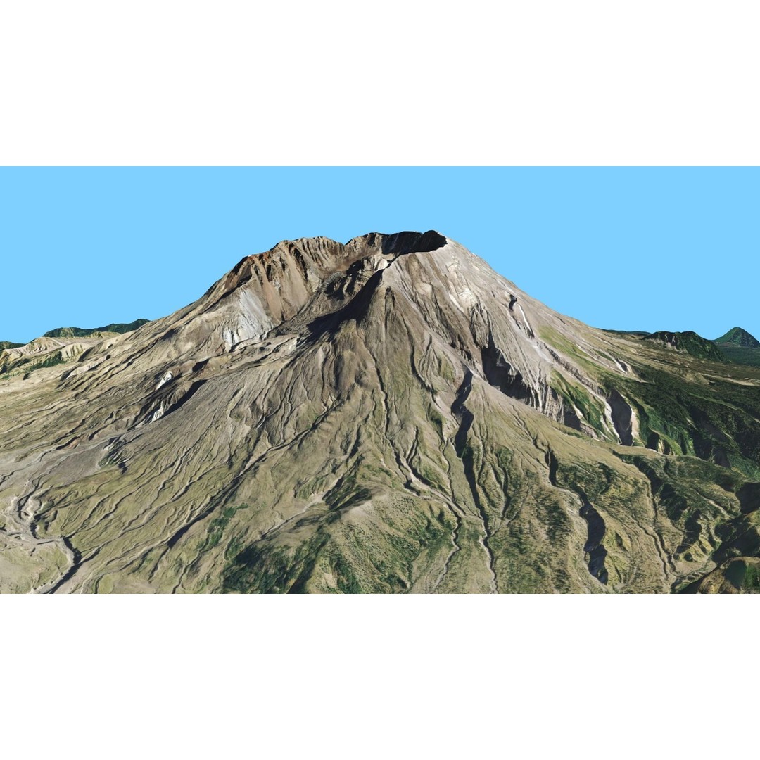 Volcano Mountains Pack 3D Model – High-Resolution Landscapes, FBX, OBJ - View 6