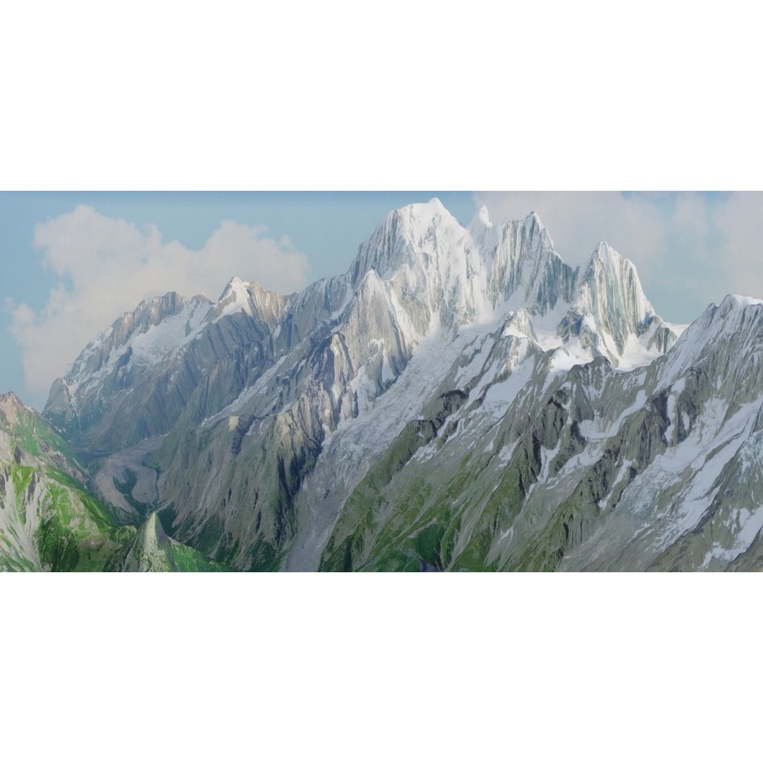Volcano Mountains Pack 3D Model – High-Resolution Landscapes, FBX, OBJ - View 62