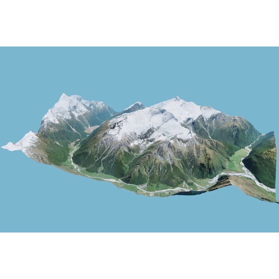 Volcano Mountains Pack 3D Model – High-Resolution Landscapes, FBX, OBJ - View 66