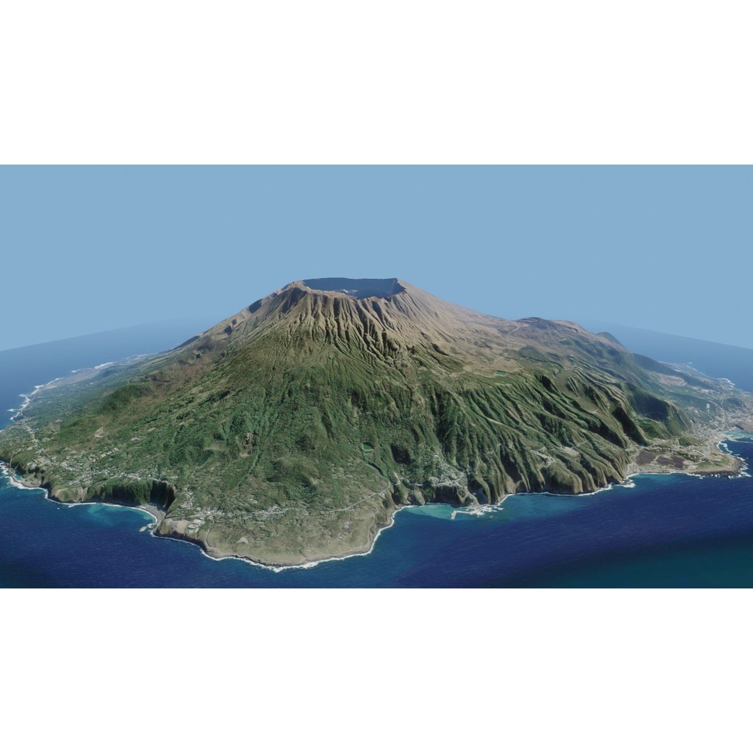 Volcano Mountains Pack 3D Model – High-Resolution Landscapes, FBX, OBJ - View 74