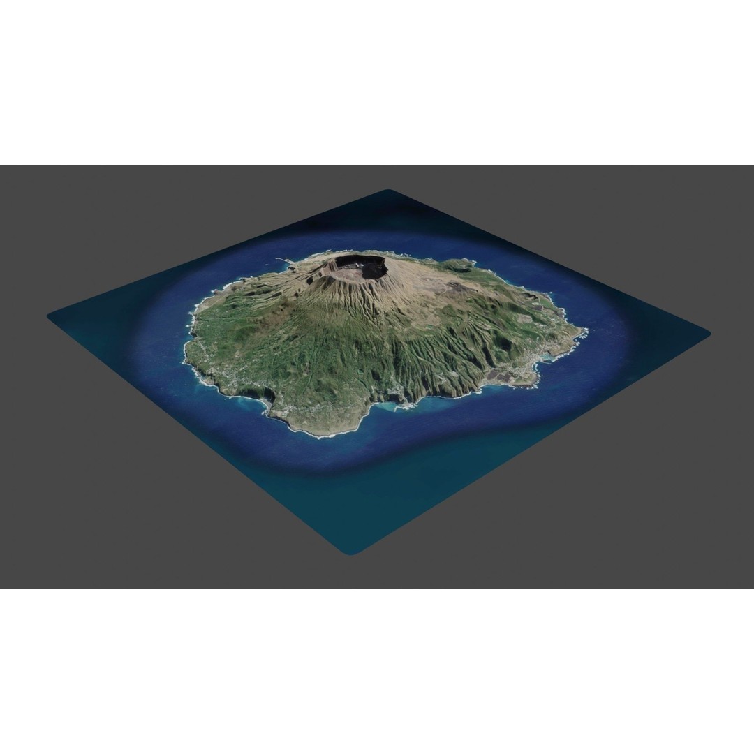 Volcano Mountains Pack 3D Model – High-Resolution Landscapes, FBX, OBJ - View 75