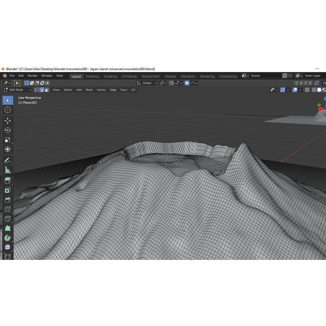 Volcano Mountains Pack 3D Model – High-Resolution Landscapes, FBX, OBJ - View 76