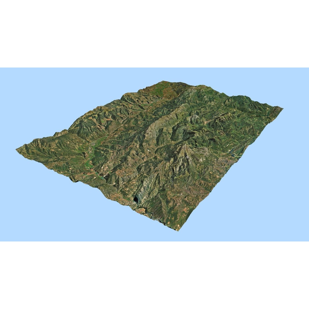 Volcano Mountains Pack 3D Model – High-Resolution Landscapes, FBX, OBJ - View 78