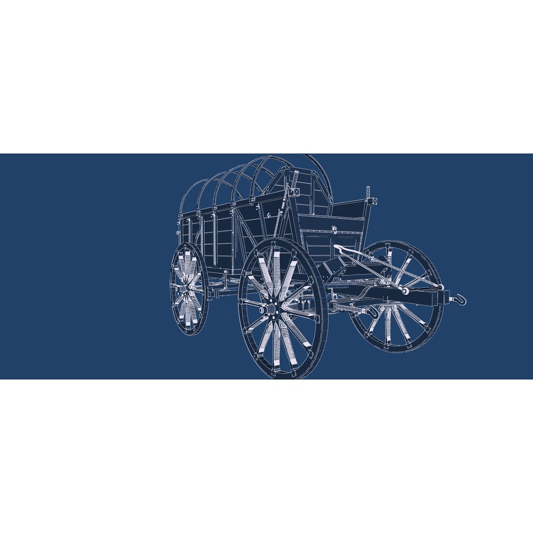 Light Army Field Wagon 3D Model – Textured Military Vehicle, FBX, OBJ - View 37
