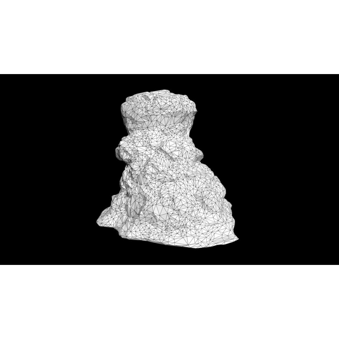 Black Beach Rock Collection 3D Model – Low Poly PBR Textures, FBX & OBJ