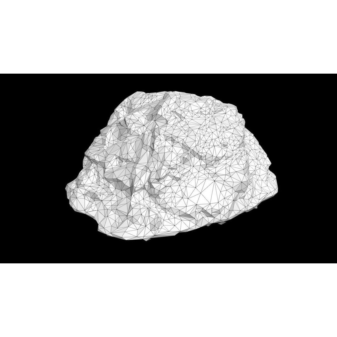 Black Beach Rock Collection 3D Model – Low Poly PBR Textures, FBX & OBJ - View 12