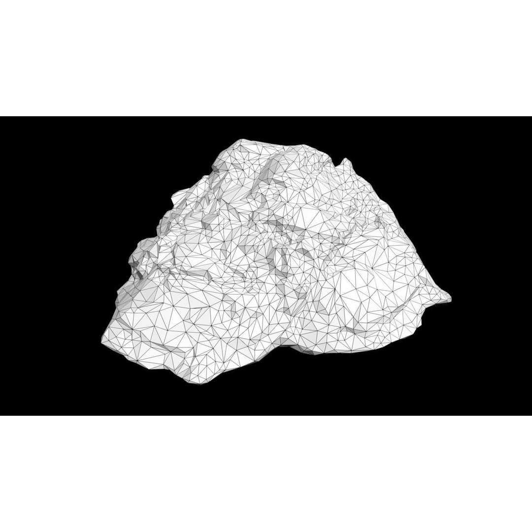 Black Beach Rock Collection 3D Model – Low Poly PBR Textures, FBX & OBJ - View 17