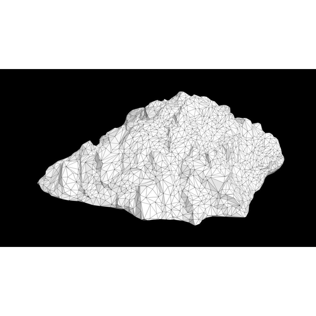 Black Beach Rock Collection 3D Model – Low Poly PBR Textures, FBX & OBJ - View 22