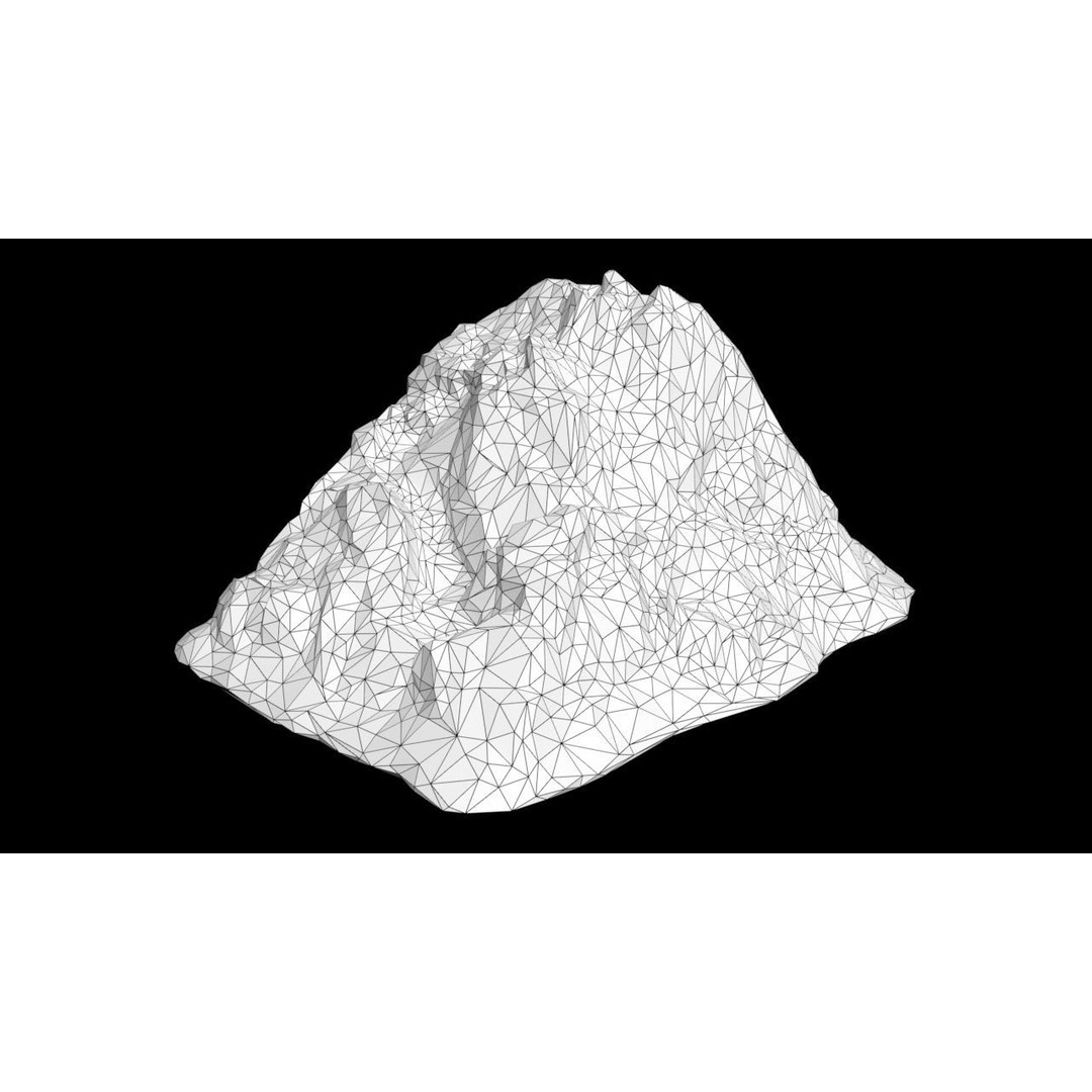 Black Beach Rock Collection 3D Model – Low Poly PBR Textures, FBX & OBJ - View 7