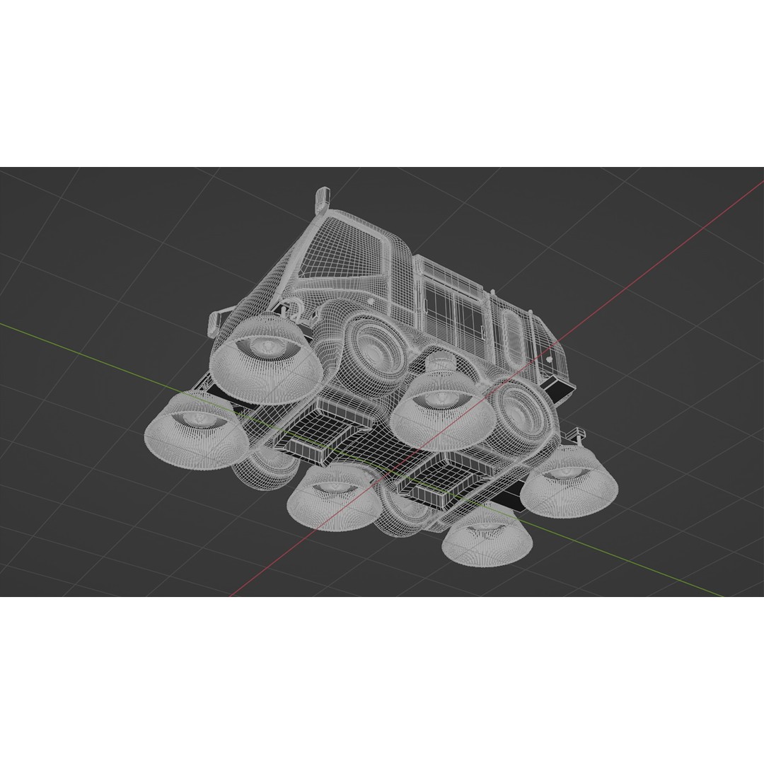 Futuristic Street Sweeper 3D Model – PBR Vehicle for Urban Scenes - View 18