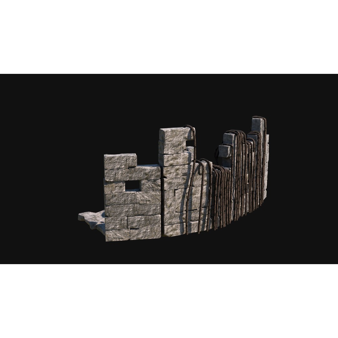 Sacrifice Altar 3D Model – Low Poly Jungle Tribal Construction, FBX, OBJ - View 10