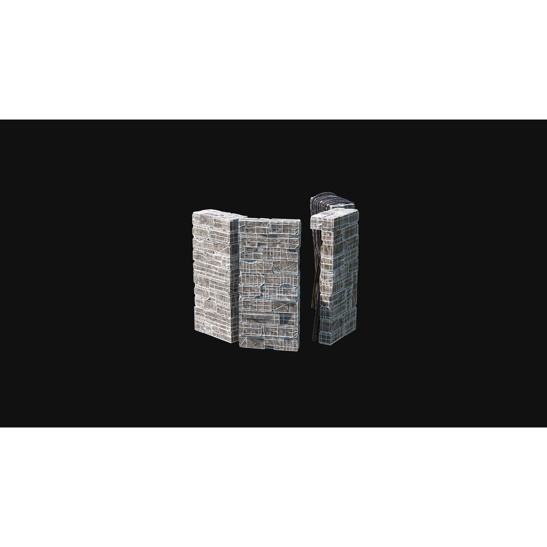 Sacrifice Altar 3D Model – Low Poly Jungle Tribal Construction, FBX, OBJ - View 43