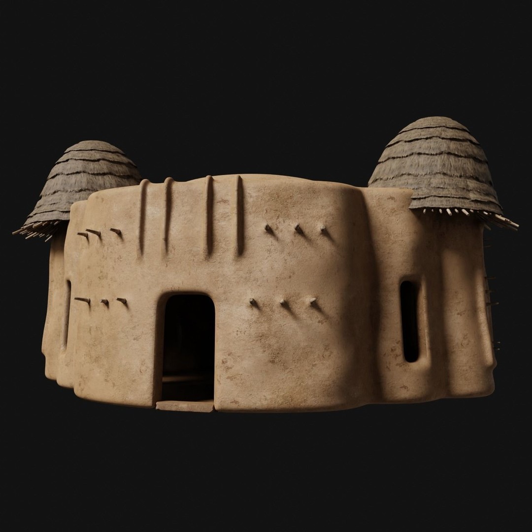 Primitive Huts 3D Model – Low Poly Game-Ready Asset, FBX & OBJ - View 19