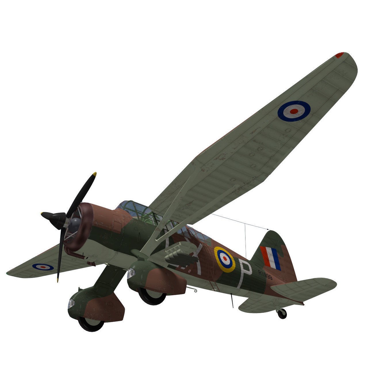 Westland Lysander MkII - Detailed 3D Model - View 5
