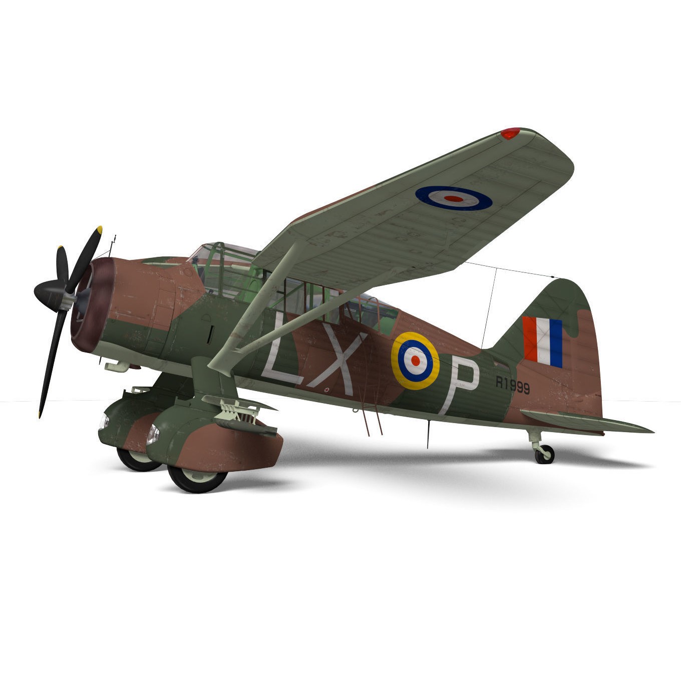 Westland Lysander MkII - Detailed 3D Model - View 7