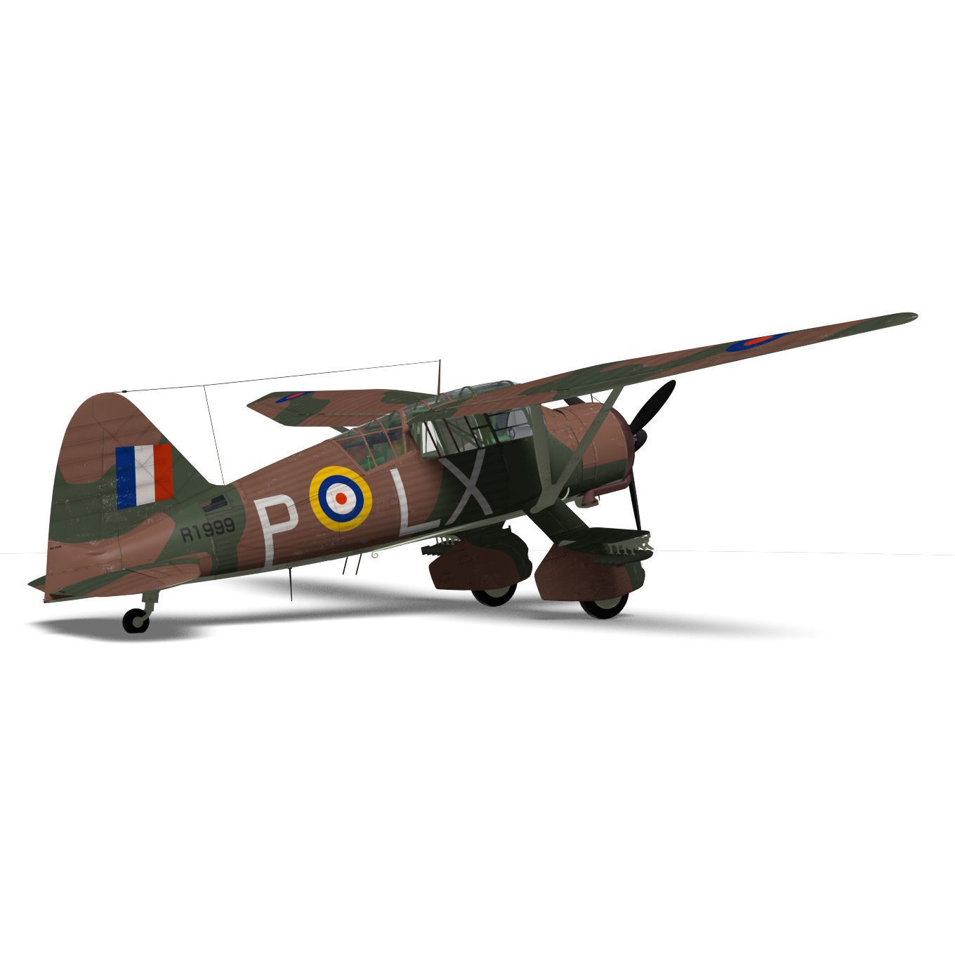 Westland Lysander MkII - Detailed 3D Model - View 8