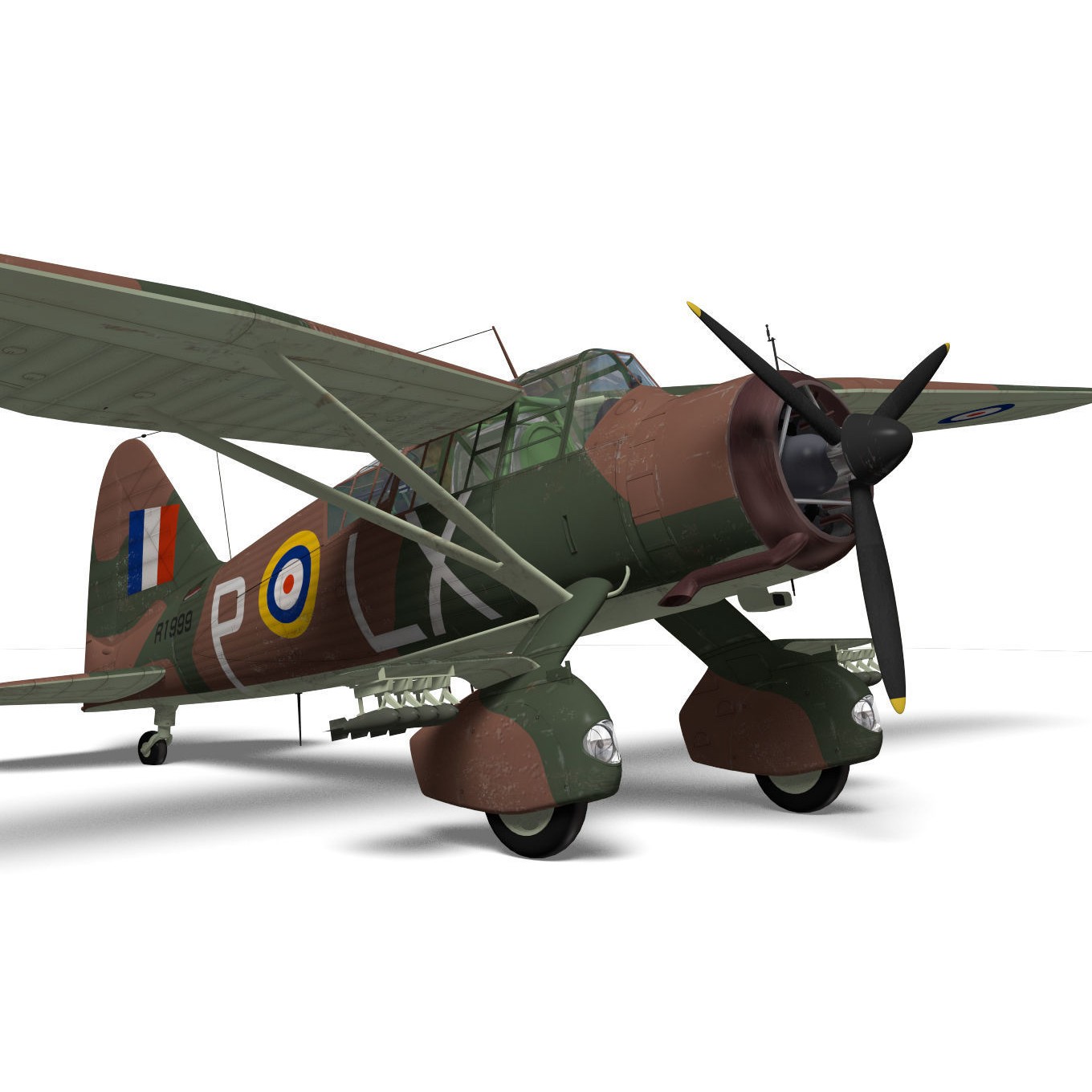 Westland Lysander MkII - Detailed 3D Model - View 9