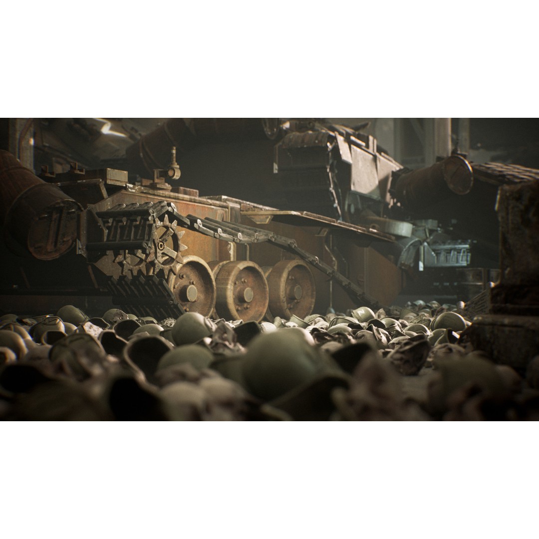 Junkyard Environment 3D Model – Low Poly Industrial Asset, FBX - View 8