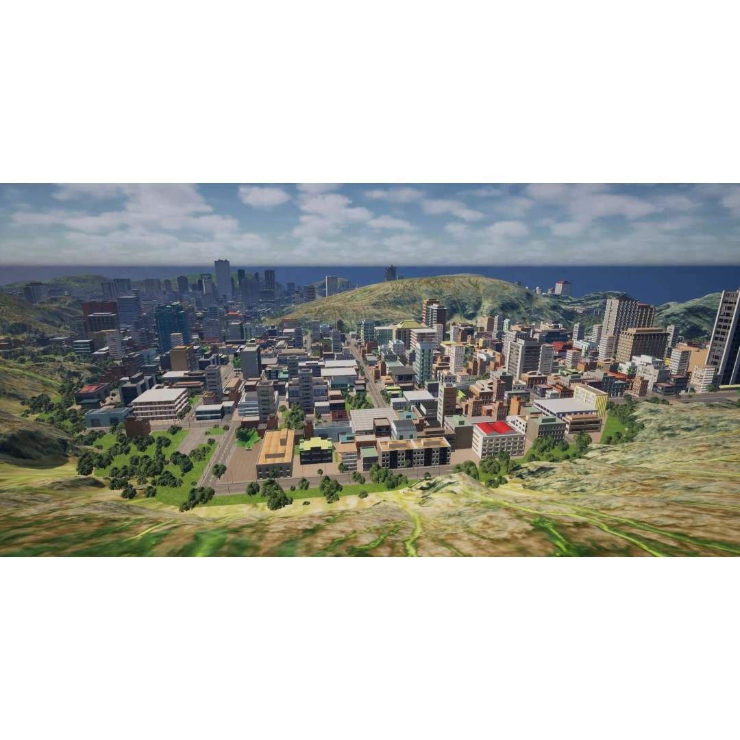Complete Downtown City 3D Model – Low Poly Game Asset, Unreal Engine - View 12