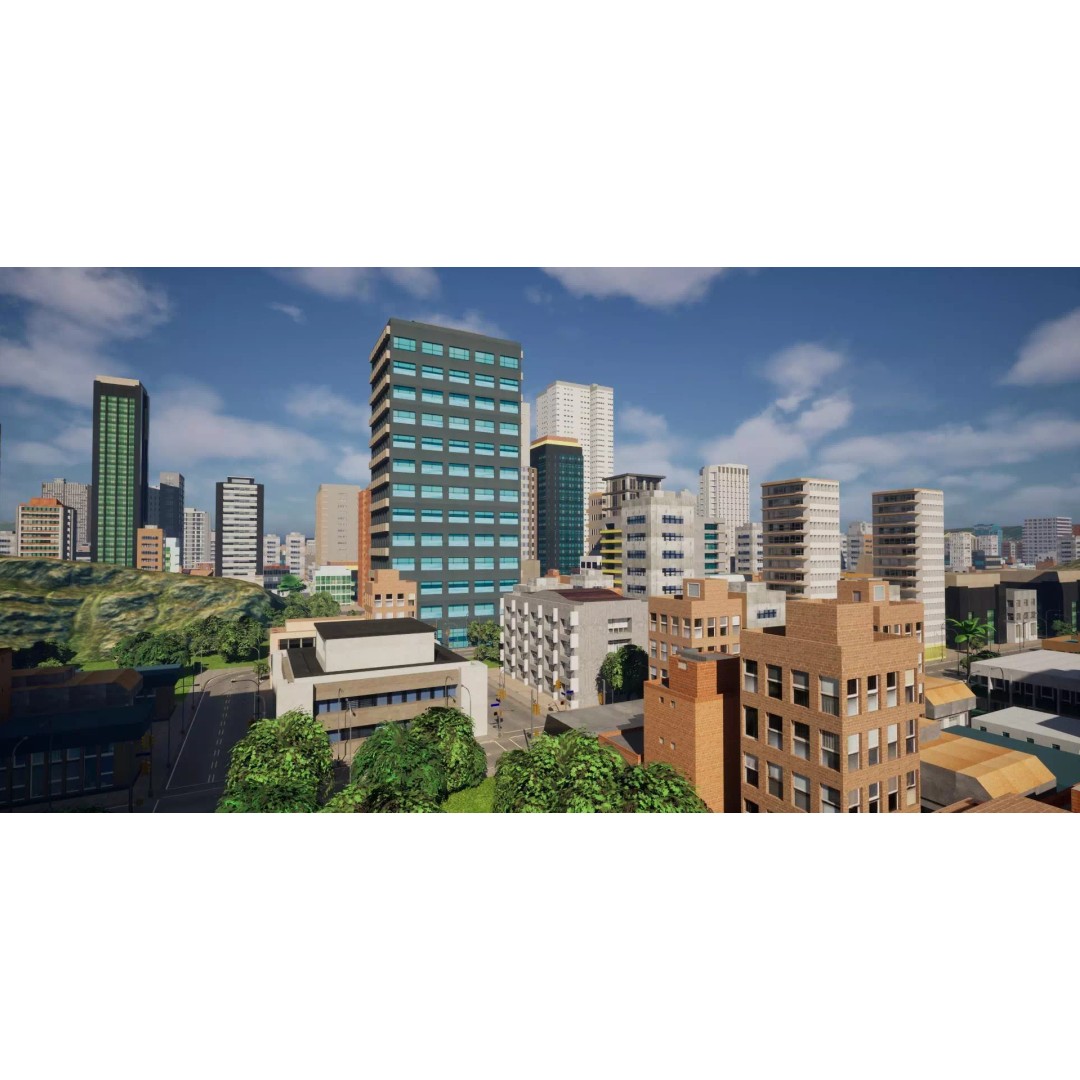 Complete Downtown City 3D Model – Low Poly Game Asset, Unreal Engine - View 15
