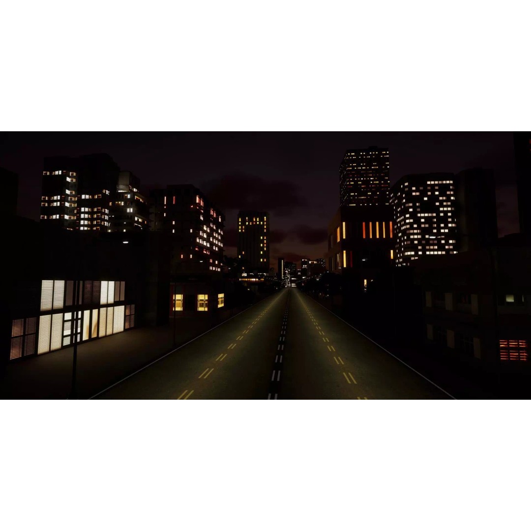 Complete Downtown City 3D Model – Low Poly Game Asset, Unreal Engine - View 20