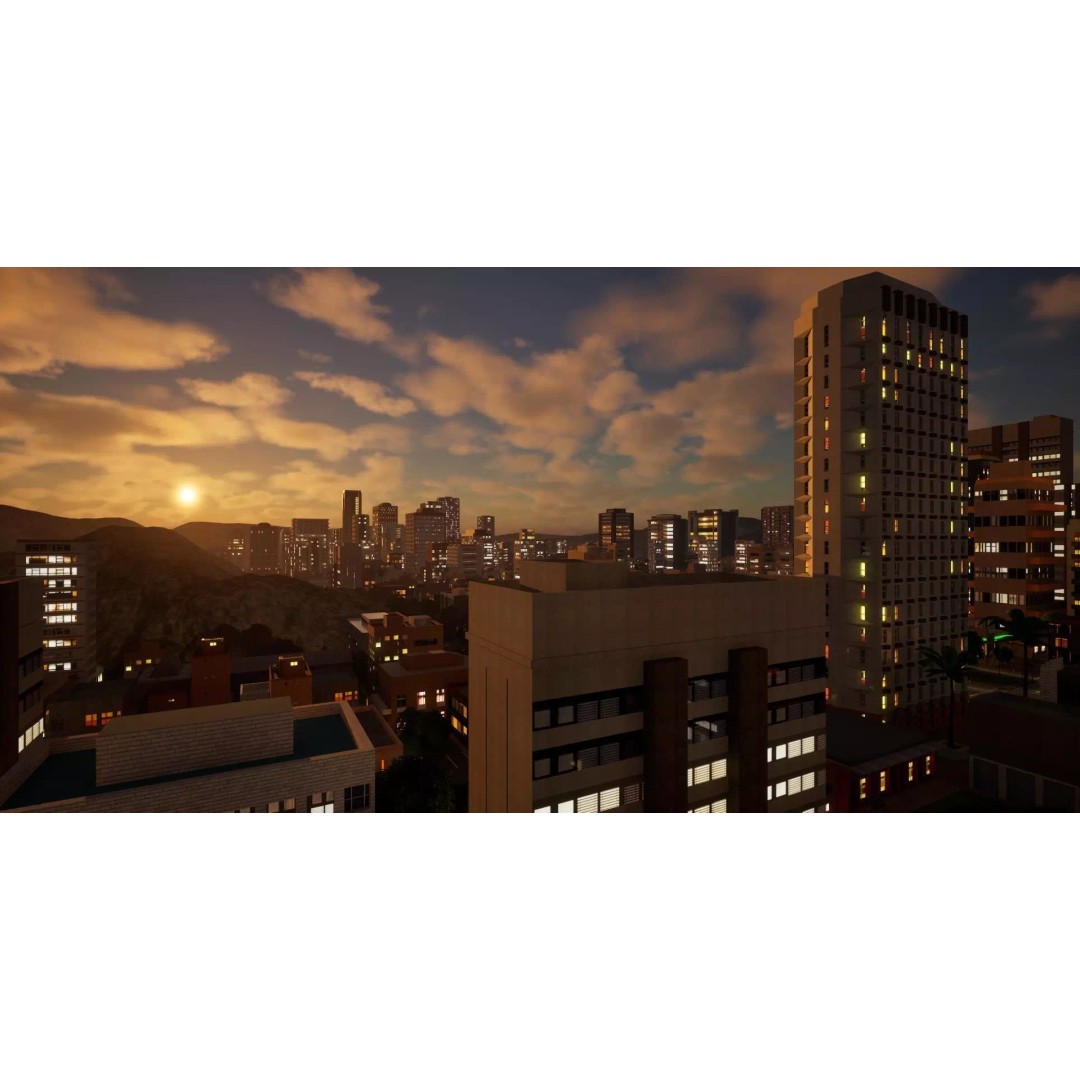 Complete Downtown City 3D Model – Low Poly Game Asset, Unreal Engine - View 24