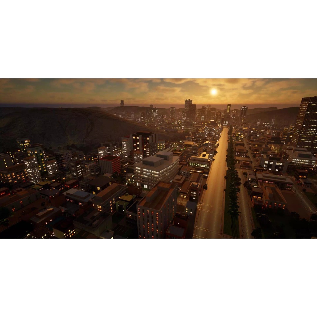 Complete Downtown City 3D Model – Low Poly Game Asset, Unreal Engine - View 3