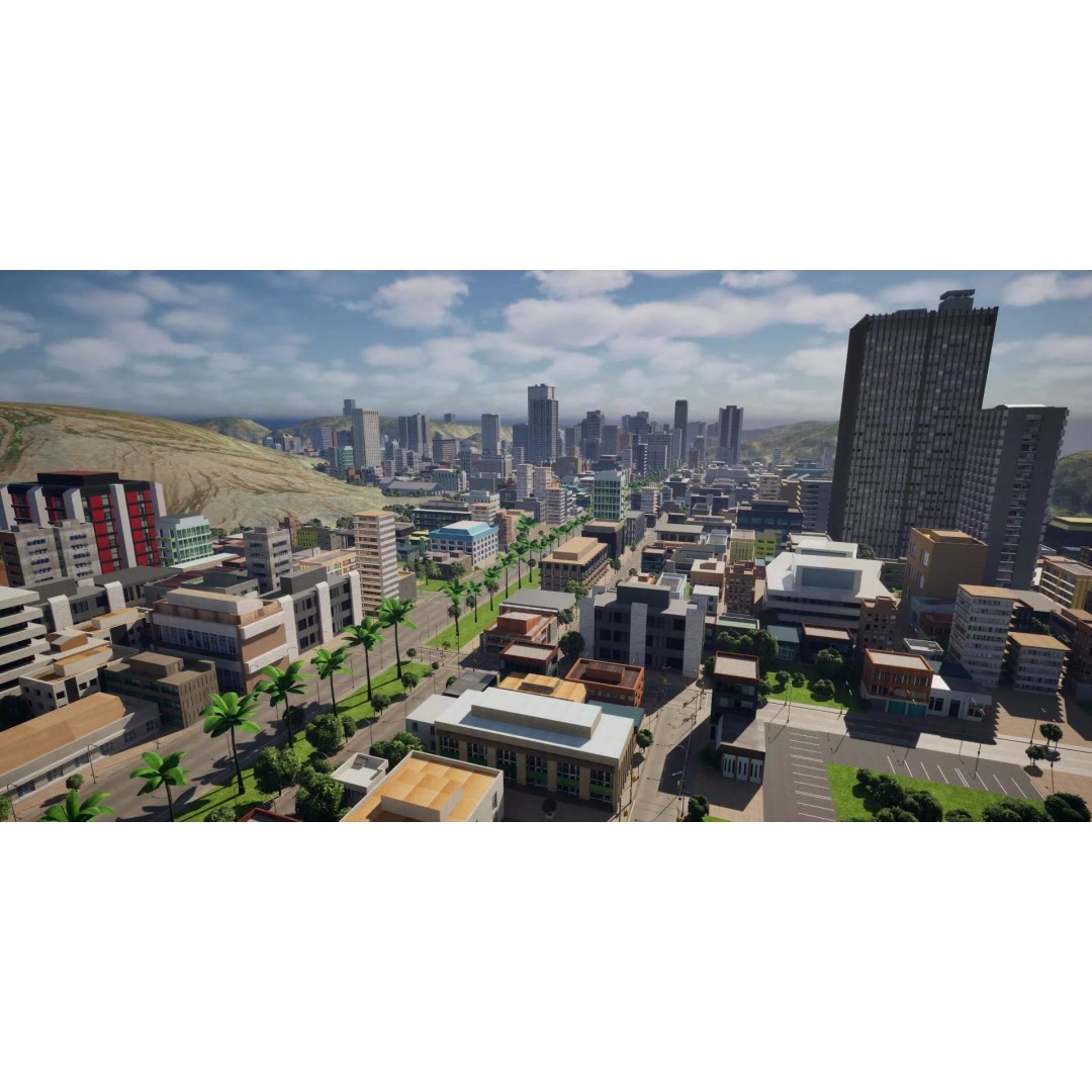 Complete Downtown City 3D Model – Low Poly Game Asset, Unreal Engine - View 4