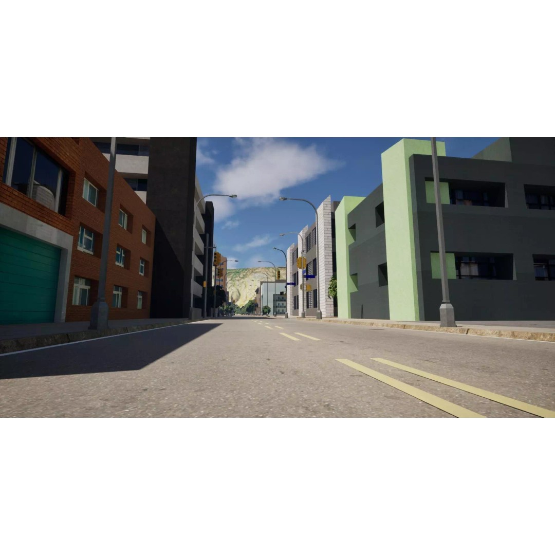Complete Downtown City 3D Model – Low Poly Game Asset, Unreal Engine - View 43